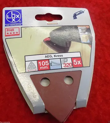 Produktbild von Schleifpapier Dreieckschleifer 320 Korn Schleifmaschiene 105 mm für AEG Kress