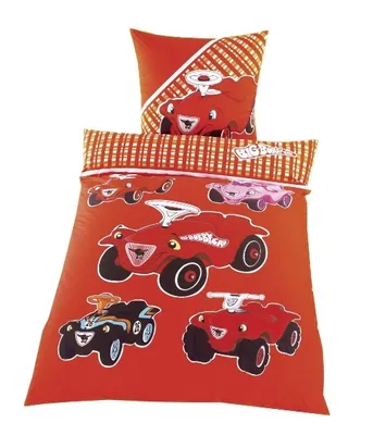 Produktbild von Kult Bettwäsche BIG Bobby Car - 2 teilig - 80x80 cm / 135x200 cm rot