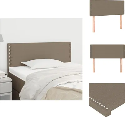 Produktbild von vidaXL Kopfteil Taupe 90x5x78/88 cm Stoff -  Kopf- & Fußenden