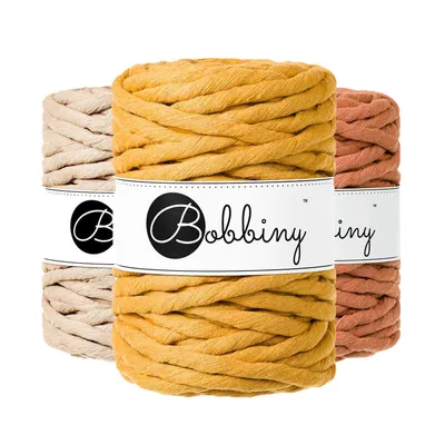 Obrázek produktu pro Bobbiny Macrame Cord 9 mm 30 m Sand Šňůra