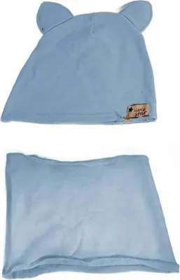 Immagine prodotto di Cappello e piumino con orecchie a stella per bambini blu