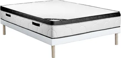 Produktbild von Set 160 x 200 cm Universalrahmen + 30 cm dicke Schaumstoffmatratze - SOLAK by YSMÉE
