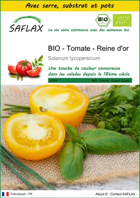Image de SAFLAX Ensemble de culture -- Tomate - Reine d'or - 15 graines - Solanum