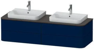 Produktbild von Waschtischunterbau HAPPY D.2 PLUS 1600x550mm 4 Schubk ta s-matt o ES taupe supermatt ohne Einrichtungssystem