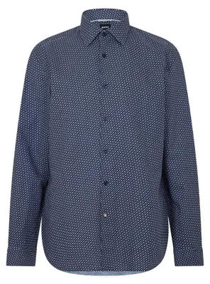 Image de Boss - Chemise pour homme, coupe classique GT21226 (38,5 cm) (bleu foncé)