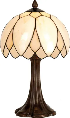 Produktbild von Clayre & Eef Tiffany Tischlampe Ø 25x42 cm Beige Braun Glas