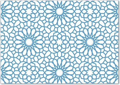 Produktbild von Tulup® Leinwandbild - 100x70 cm - Wandkunst - Drucke auf Leinwand - Leinwanddruck  - Blumen & Pflanzen - Blau - Muster