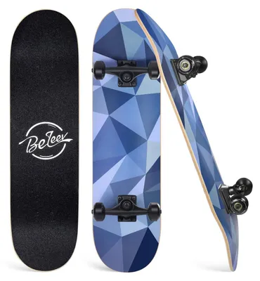 Obrázok produktu pre Solidchoice – Kompletná skateboardová doska, 31 x 8 palcov, určená pre začiatočníkov