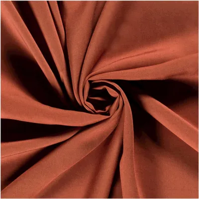 Popeline Viskose uni Sommerstoff Fahnentuch Cretonne Zuschnitt ab 1m x 1,45m terracotta