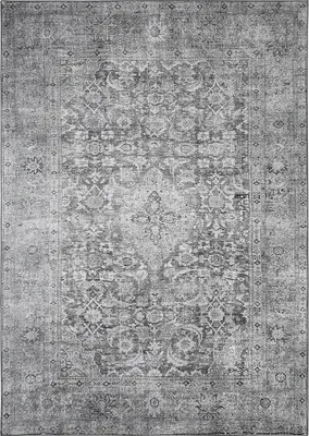 Produktbild von In- und Outdoorteppich - Anthrazit - Grau - 160 x 230 cm - mit Orientmuster - faltbar