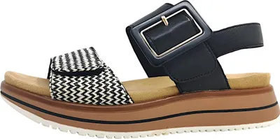 Immagine prodotto di Scarpe da donna Remonte, sandali bassi, neri, casual