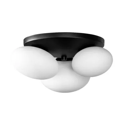 Zdjęcie produktu dla Lampa sufitowa OMI biało-czarna 3xG9x5W szkło wym:20x34x37cm IP20 Zuma Line