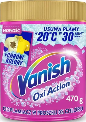 Obrázek produktu pro Vanish Oxi Action proszek do tkanin różowy 470 g