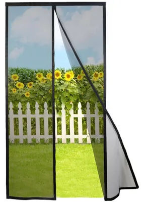 Produktbild von Magnetisches Fliegengitter für Balkontür 85x255 cm, schwarz