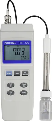 Immagine prodotto di VOLTCRAFT PHT-200 Kombi-Messgerät pH-Wert, Redox (ORP) (VC-8330290)