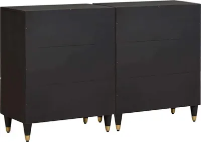 Obrázek produktu pro Servírovací skříň se zásuvkou 2 pcs Černá 60 x 33 x 75 cm