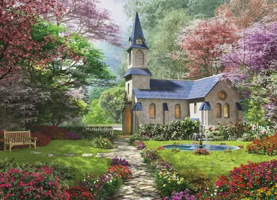 Produktbild von EUROGRAPHICS Blühender Garten Puzzle 1000 Teile
