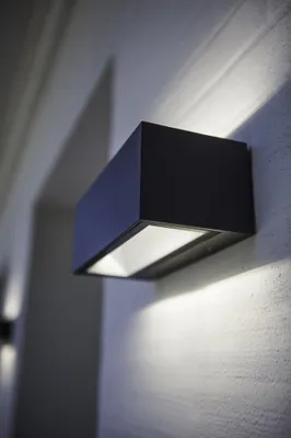 Produktbild von LUTEC GEMINI, Wandbeleuchtung für den Außenbereich, Grau, Edelstahl, IP54, Fassade, I