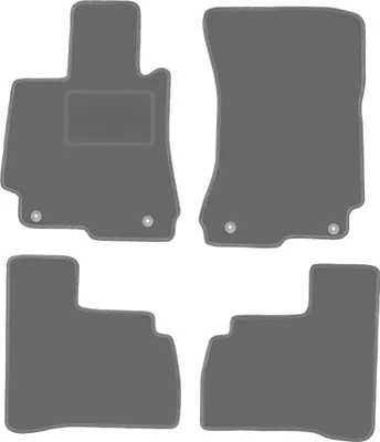 Produktbild von Graphit-Fußmatten für: Mercedes W221 S-Klasse Limousine kurz (2005-2013)