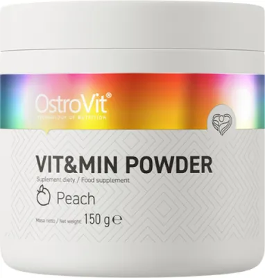 Productafbeelding van OstroVit | Vit&Min Poeder | Multivitamine- en mineralenformule, perziksmaak