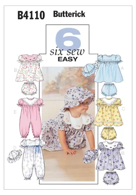 Productafbeelding van Patroon voor babyjurk B4110OS, merk Butterick