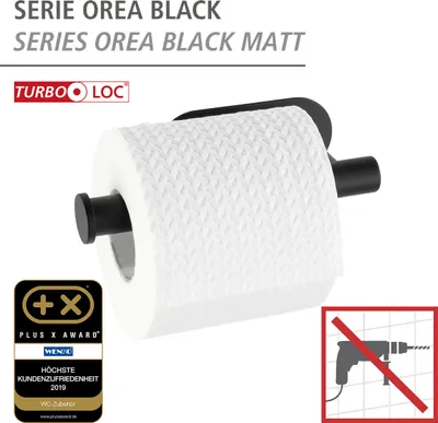 Obrázok produktu pre WENKO nerezový držiak na toaletný papier OREA kúpeľňa WC stena bez vŕtania
