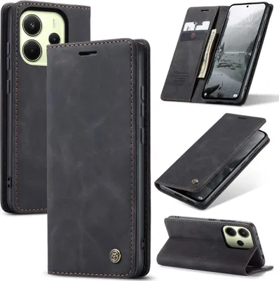 Produktbild von Xiaomi Redmi Note 14 4G Hülle - CaseMe 013 Klapphülle - Schwarz