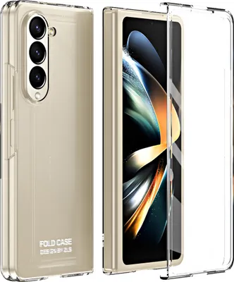 Produktbild von Hülle für Samsung Galaxy Z Fold 5 Ultradünne Hart PC Matt Schutzhülle mit Displayschutz Transparent
