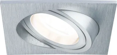 Produktbild von Paulmann Premium Einbauleuchten Set 3x7W 230V GU10 Alu Drilled Alu eckig schwenkbar dimmbar LED 460 lumen