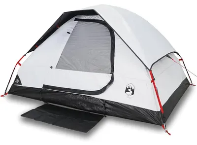 Produktbild von vidaXL Kuppel-Campingzelt 2 Personen Weiß Dunkel Wasserdicht