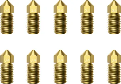 Obrázek produktu pro Sada 10 vytlačovacích trysek pro 3D tiskárnu AnkerMake M5, zlatá 0,4 mm