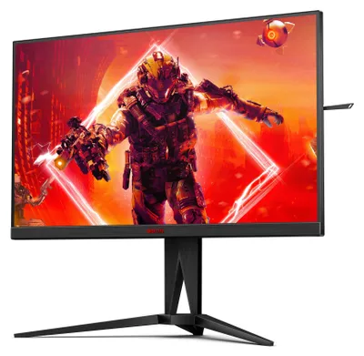 Produktbild von AOC AGON 5 AG275QZN/EU, 68,6 cm (27"), 2560 x 1440 Pixel, Quad HD, 1 ms, Schwarz, Rot