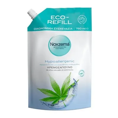 Zdjęcie produktu dla NOXZEMA Kremowe mydło w płynie Hipoalergiczny wkład konopny 750 ml