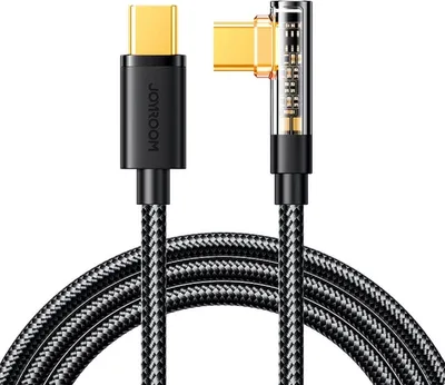 Produktbild von Uhlový kábel Joyroom na rýchle nabíjanie a prenos dát, USB-C na USB-C, 100 W, 1,2 m, čierny (S-CC100A6)