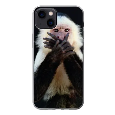 Produktbild von MuchoWow® Handyhülle Schutzhülle Hülle für iPhone 13 mini Affe - Wilde Tiere - Porträt Silikon Softcase Handy Hülle - Softcase