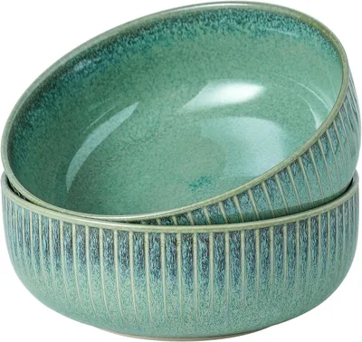 Obrázok produktu pre Šalátová misa 21 cm, 1800 ml, porcelán, zelená, na šaláty, vhodná do umývačky