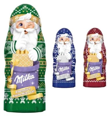 Produktbild von Milka Weihnachtsmann Alpenmilch Design Edition 90g