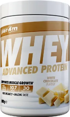 Produktbild von Per4m Whey Protein - 900g-Dose White Chocolate