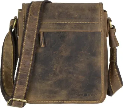 Zdjęcie produktu dla Skórzana torba na ramię Greenburry brązowa torba męska skórzana torba antyczny brąz vintage 1748A-25