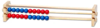 Produktbild von Betzold Demonstrations-Rechengerät, ZR bis 20, Farbe: rot/blau