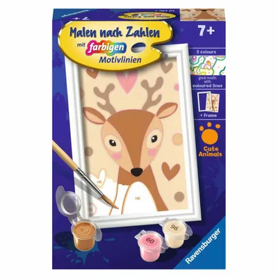 Image de Ravensburger Peinture par numéros 20290 - Mignon chevreuil - Enfants à partir de 7 ans