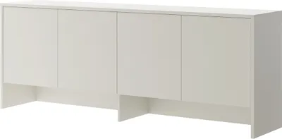 Produktbild von MEBLINI Hängeschrank für Horizontal Schrankbett Bed Concept - Wandschrank mit Ablagen und Fächern - Wandregal - BC-10 für 120x200 Horizontal - Kaschmir