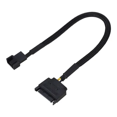 Produktbild von 5 Stück SATA 15-Pin auf 4-Pin Lüfter-Stromadapterkabel-Konverter 22AWG