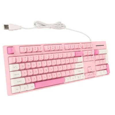 Produktbild von Tastatur,Bunte Tastatur,Kabelgebundene Tastatur,Gaming-Tastatur,Business-Tastatur,Niedliche Tastatur