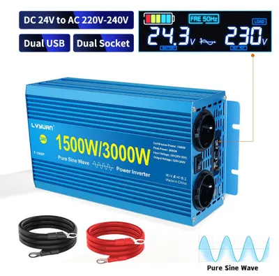 Imagen del producto de Convertidor de voltaje - Inversor - 24V - Potencia continua de 1500W
