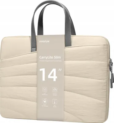Produktbild von Innostyle Laptop-Tasche Für Frauen 13 14 Wasserdicht Carrylite Slim Beige