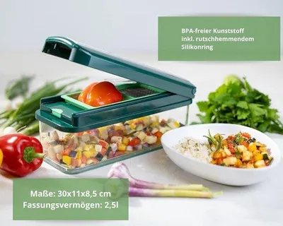 Productafbeelding van Groentesnijder - Keukenmandoline met spiralensnijder - professionele groentesnijmachine