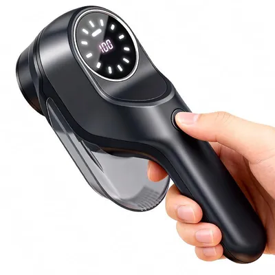 Produktbild von Fusselrasierer Elektrisch, Tragbarer Elektrischer Fusselentferner USB Wiederaufladbar mit LED-Digitalanzeige, Entfernen für Kleidung, Teppich,Pullover