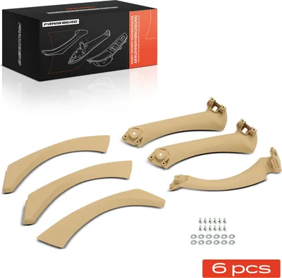 Obrázok produktu pre Frankberg 6x interiérové kovanie kľučky dverí na oboch stranách pre BMW radu 3 Cabrio Coupe E90 E93 E92