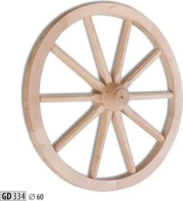 Produktbild von Dekorad Holzrad Ø 60 cm Speichenrad Wagenrad Gartendeko Ladendeko Dekoration
